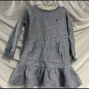 Blue/Grey sweatshirt dress